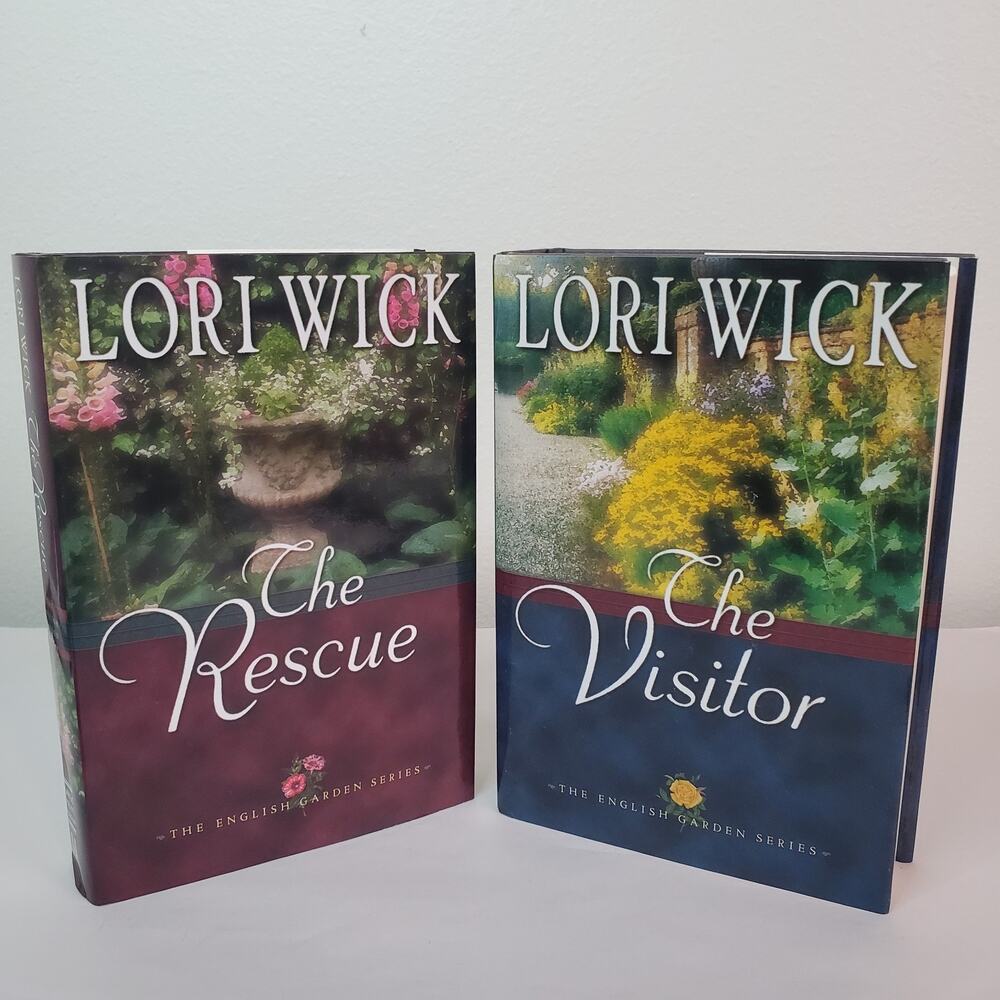 Lot Of 2 The English Garden Series Books 2-3 Lori Wick Large Print Hardcover DJ